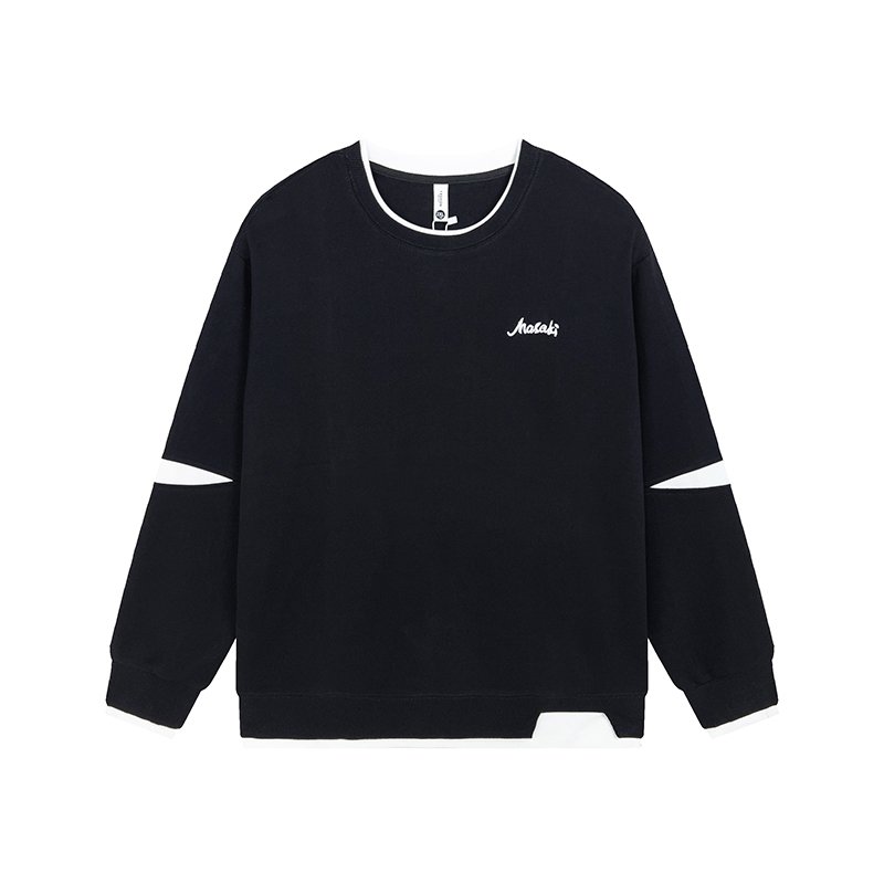 Ot Selling Double Color Round Neck Pullover Casual Long Sleeves Street Style New Custom Men's Hoodie