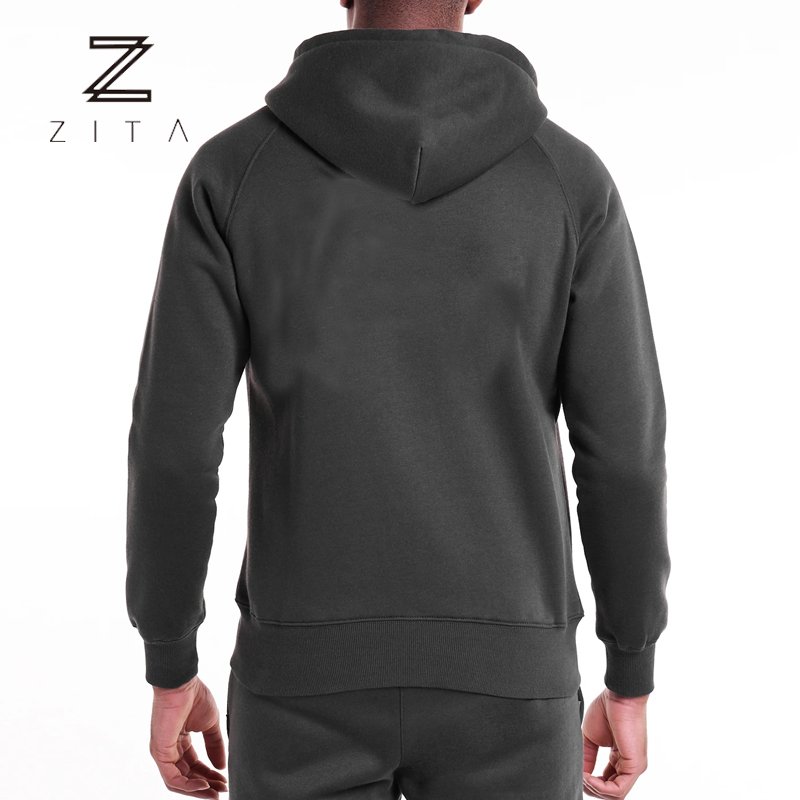 Blank Custom Full Zip Up Hoodie zipper hoodies Cotton Polyester French Terry Heavyweight Slim Fitness Zip Up Hoodie