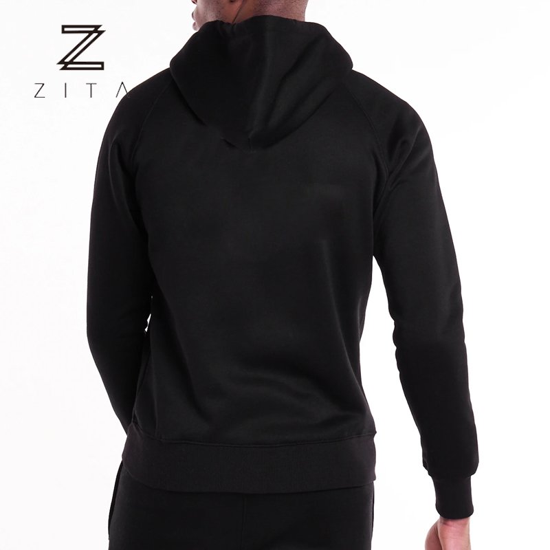 Blank Custom Full Zip Up Hoodie zipper hoodies Cotton Polyester French Terry Heavyweight Slim Fitness Zip Up Hoodie