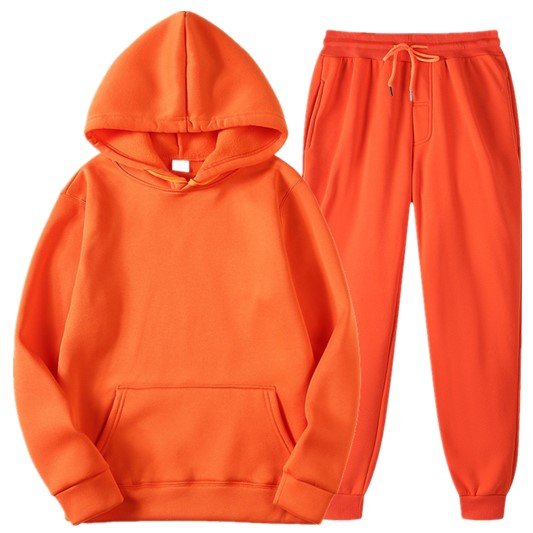 2024 New Design Men's Workout Pullover Sweatpants And Hoodie Set
