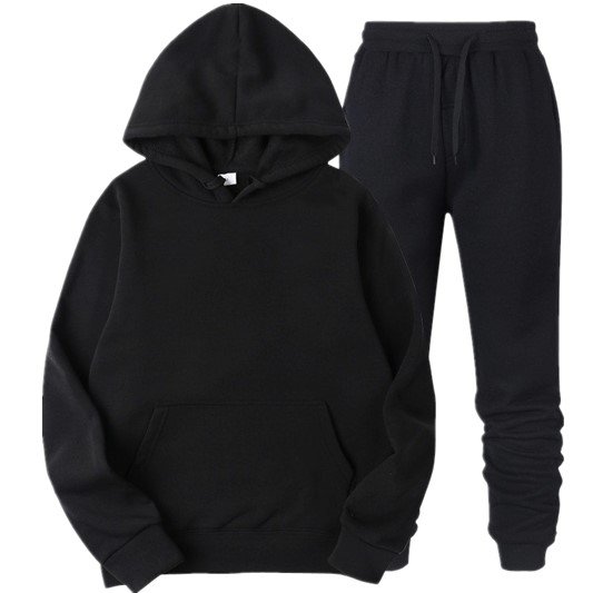 2024 New Design Men's Workout Pullover Sweatpants And Hoodie Set