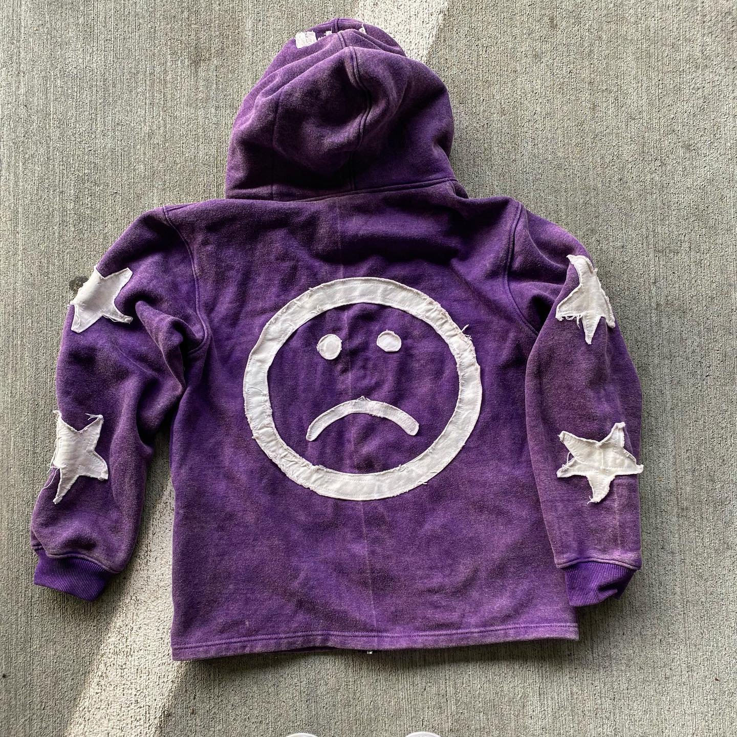 Customized Men's Zipper Distressed Embroidery Hoodie High Quality Heavy Weight French Terry Pullover Unisex Zipper Hoodie