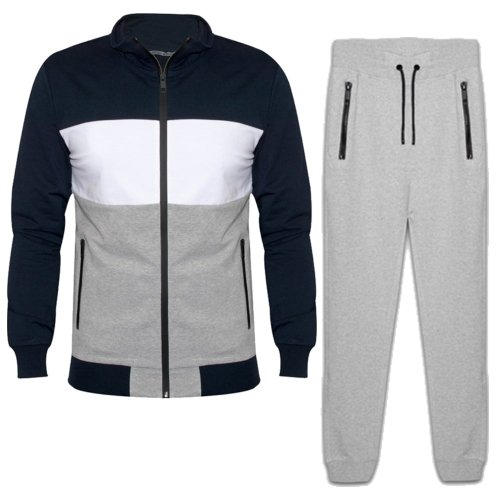 Wholesale Quality Men's Clothing Pullover Stripe Hoodies Jogging Sweatsuit Turkey Winter Two Piece Tracksuit For Men
