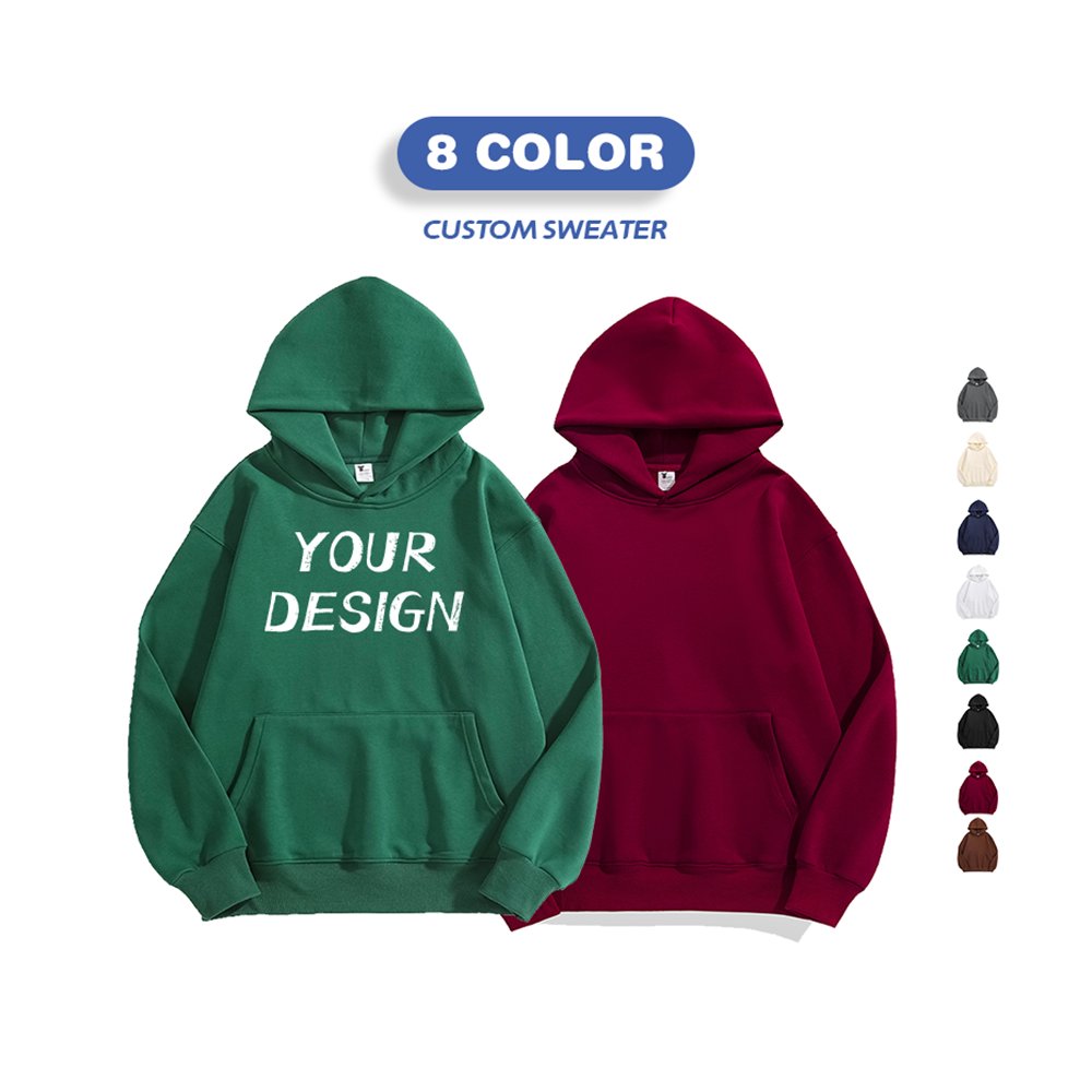 Wholesale hoodies Unisex Pullover oversize heavyweight 100% cotton hoodies unisex high quality anti-shrink