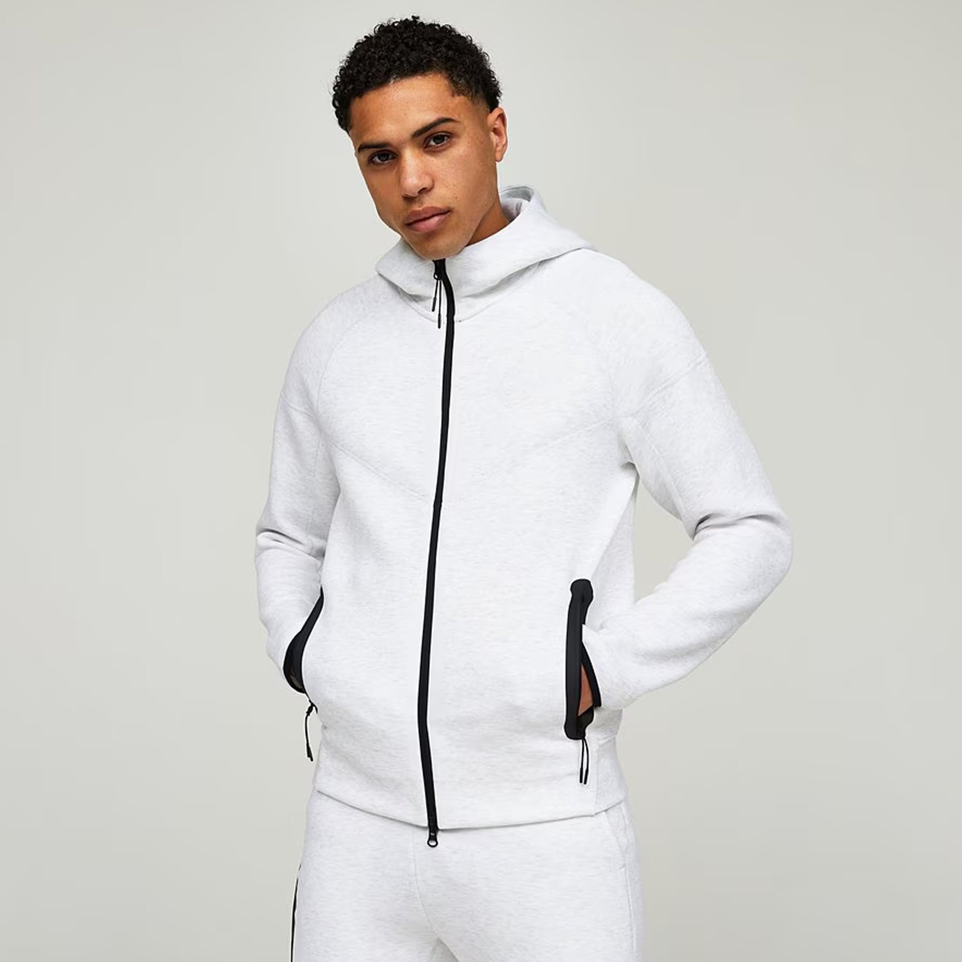 Tech Fleece Windrunner Full Zip Hoodie Jogger Birch Heather Color Men Clothing Customized Logo Heavyweight Manufacturer Oversize