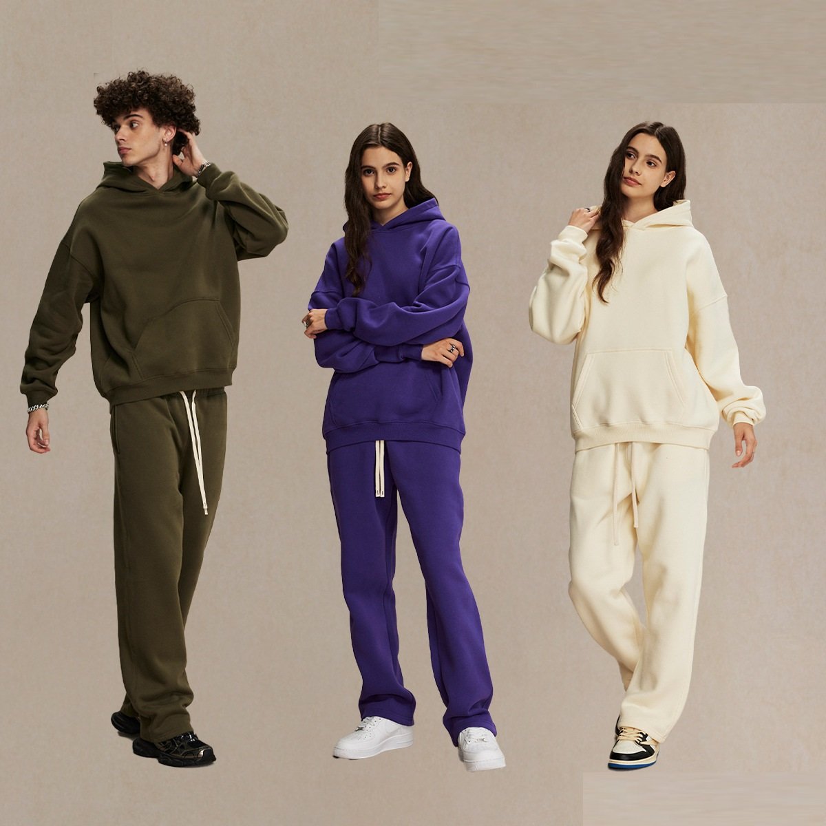 New Fall/Winter 2024 loose fleece 350g fashion hoodie men oversize thick hoodie fashion men's hoodie