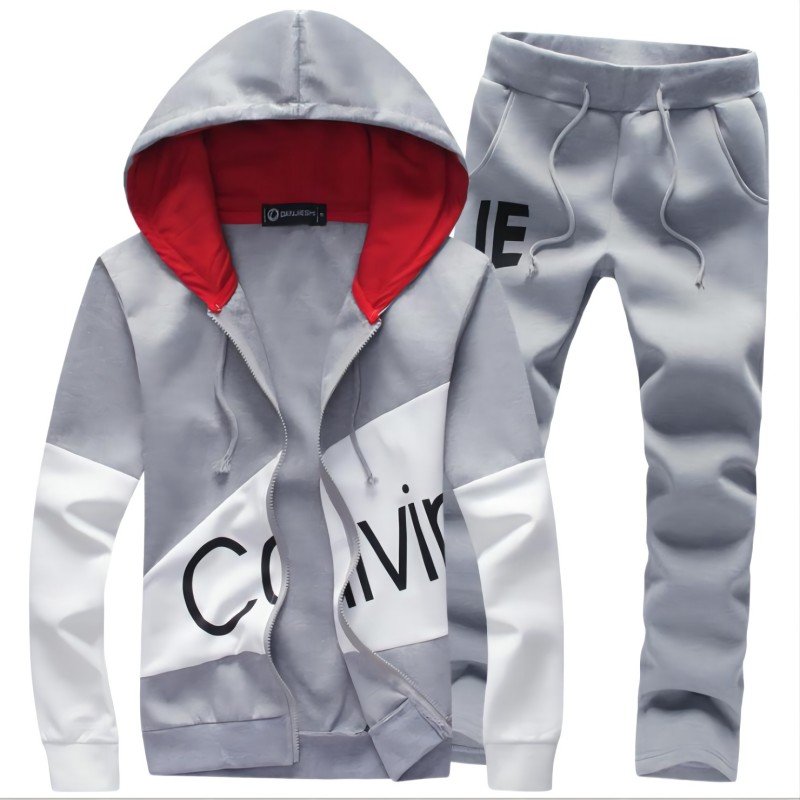 High quality Men Winter Outfits Casual Tracksuits 4XL thickened hoodies men's zipper sportswear set plus size suit