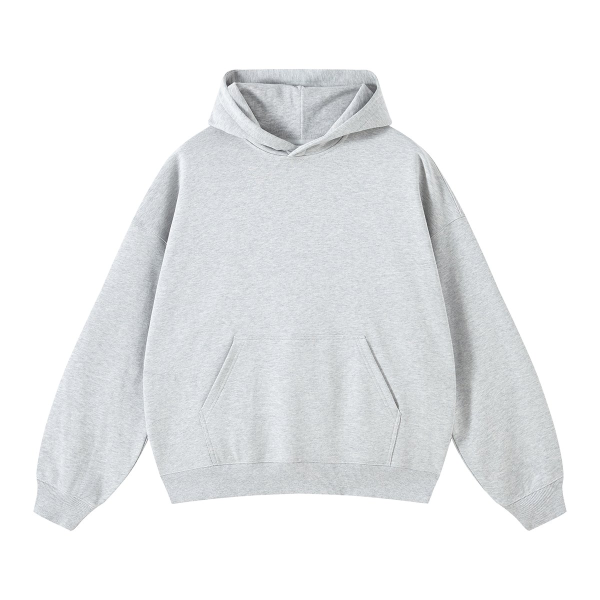 High Quality Cotton Oversize Hoodie Thick Fleece Drop Shoulder Plain Blank Custom french terry Men Hoodies