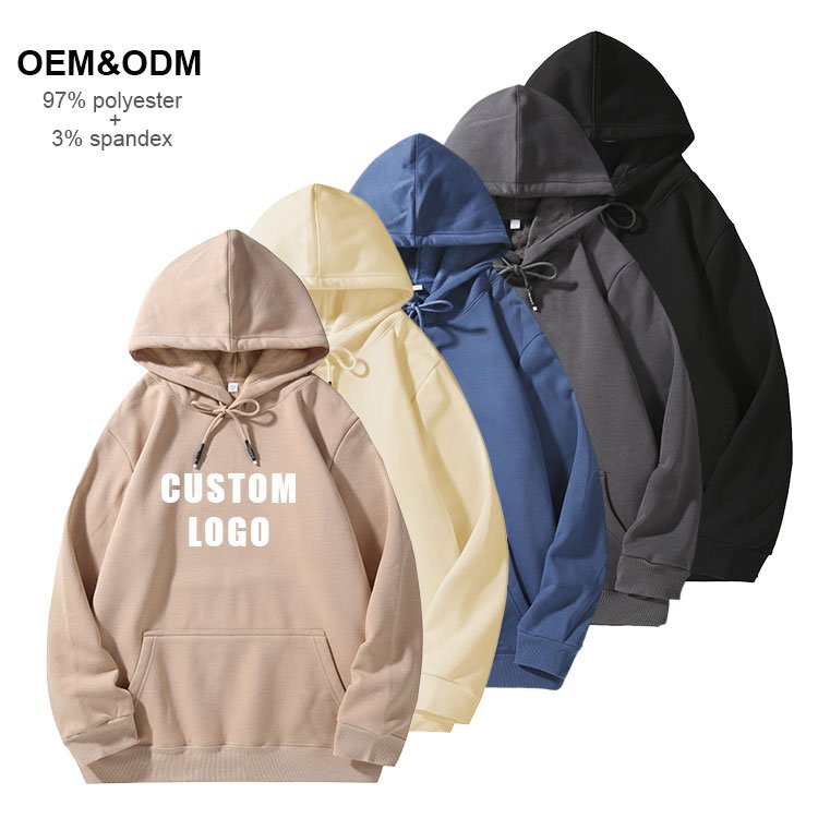 Cotton warmth autumn winter pullover hoodies men's sport casual hooded sweatshirts with fleece