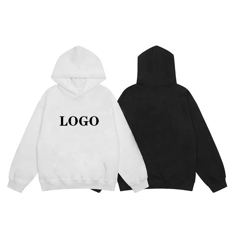 Wholesale Streetwear Men's Hoodie&Sweatshirt Heavyweight Oversized Hoodie High Quality Plus Size Unisex Blank Hoodie