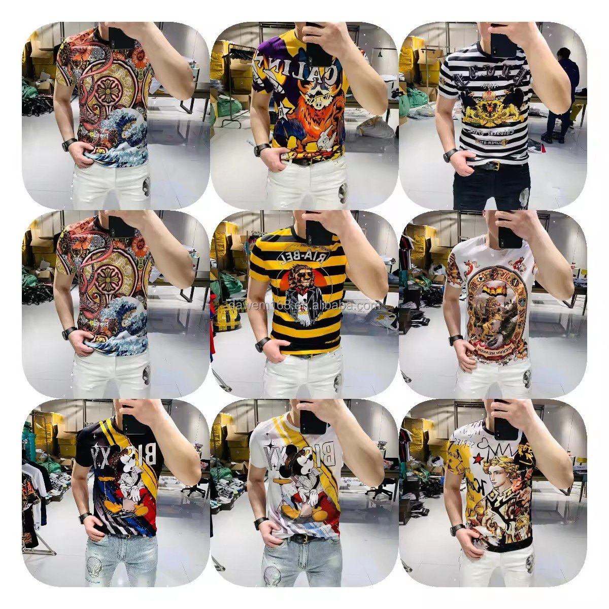2024 new linen men's round neck T-shirt loose hemp short sleeve simple casual cool summer top