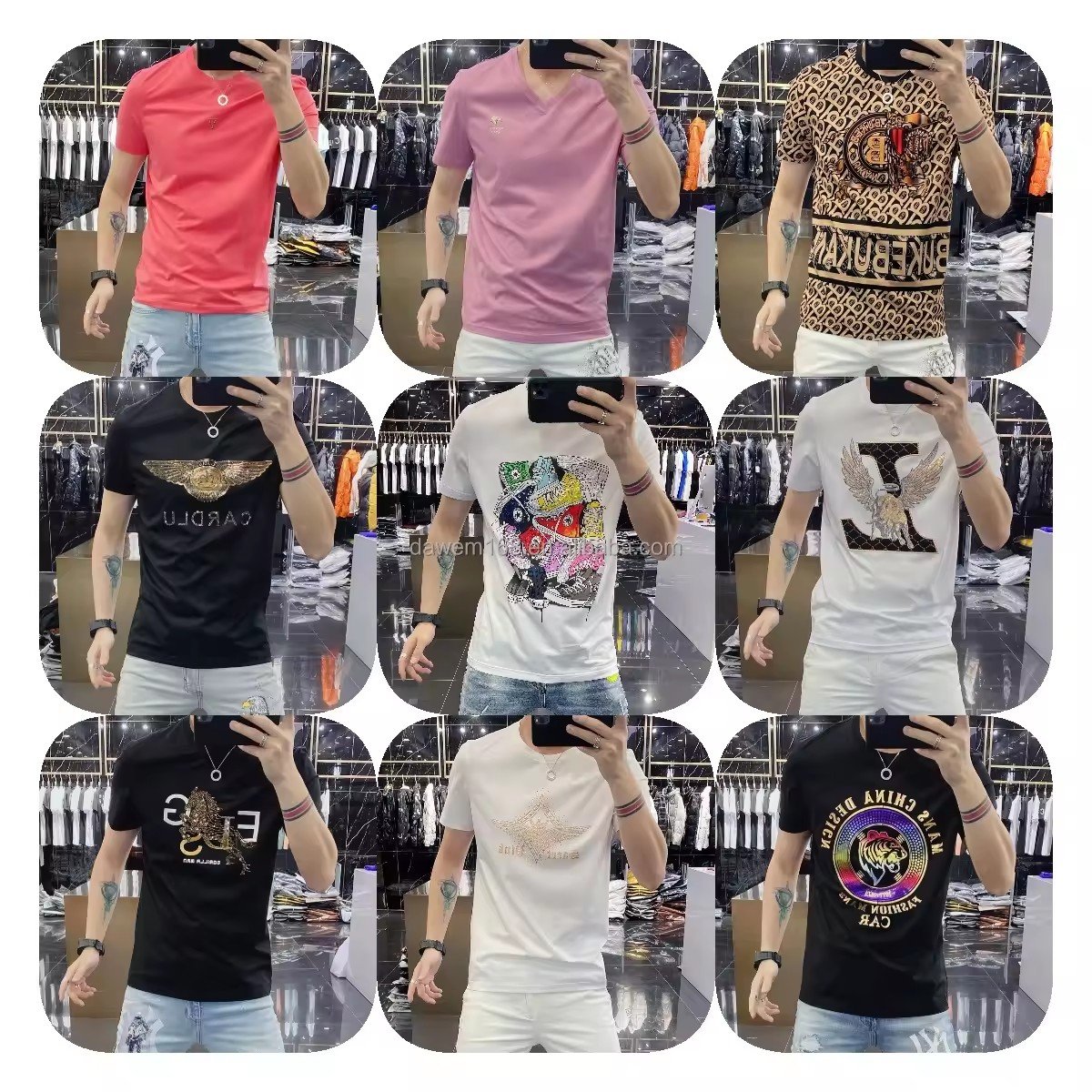 2024 new linen men's round neck T-shirt loose hemp short sleeve simple casual cool summer top