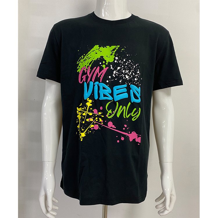 High quality custom unique t shirt puff print plain 100% cotton men's t-shirts 3d puff print t shirt with your own logo