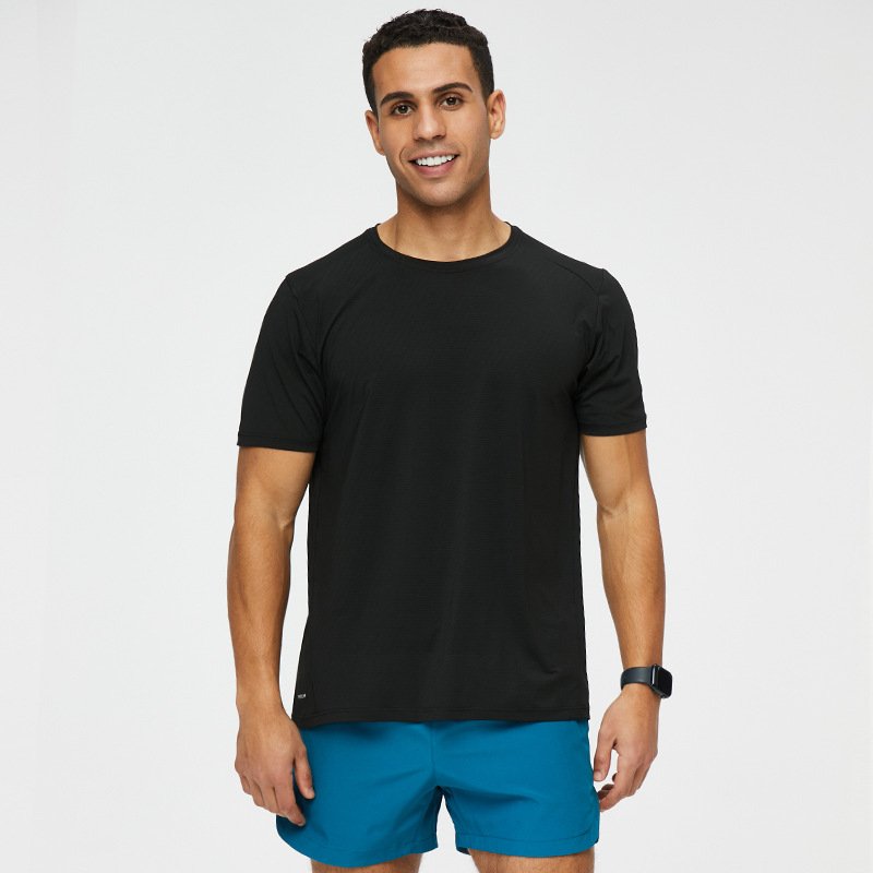 Wholesale 2024 NEW high-quality shirt breathable t-shirt men's training muscle sports clothes slim gym muscle shirt