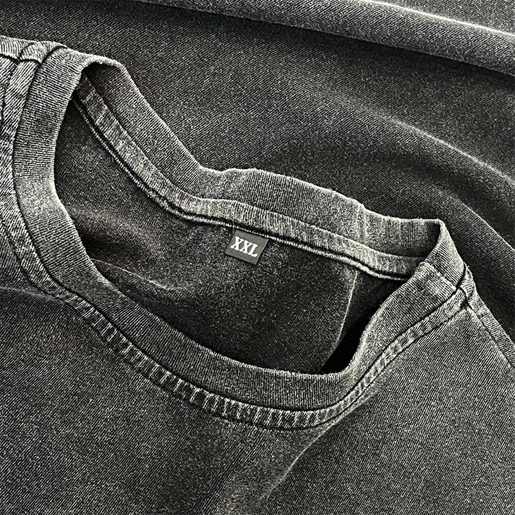 custom wholesale pima cotton tshirts screen print fitted vintage washed t-shirt for men
