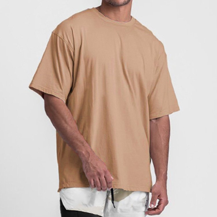 Hot sale customize puff print plus size Crew neck t-shirt heavyweight 300 gsm blank gym oversized men's t-shirts