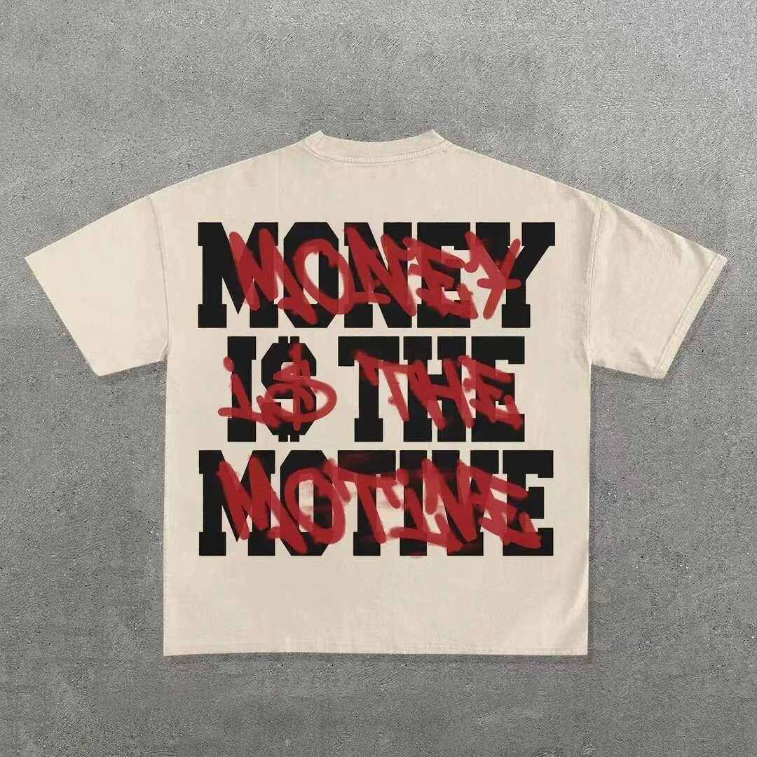 Wholesale Y2K Harajuku Style Men's Hip-Hop Special Graphic Printing Oversize Pure Cotton Punk Short Sleeved Casual T-Shirt