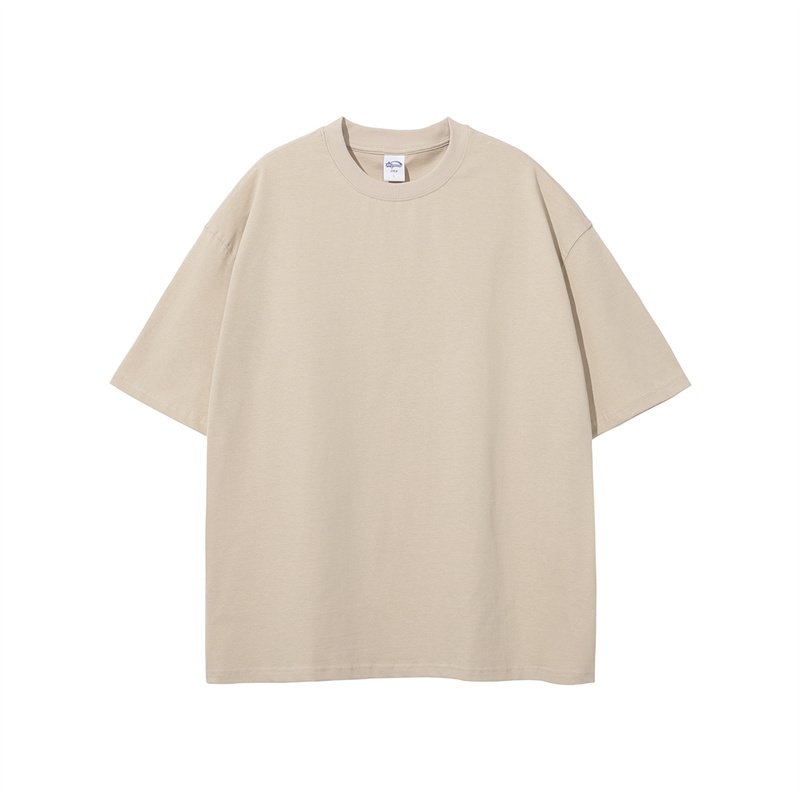 Custom Logo High Quality 100% Cotton 275 GSM Blank Heavyweight Oversized T Shirt Printing Men's T-shirts For Men