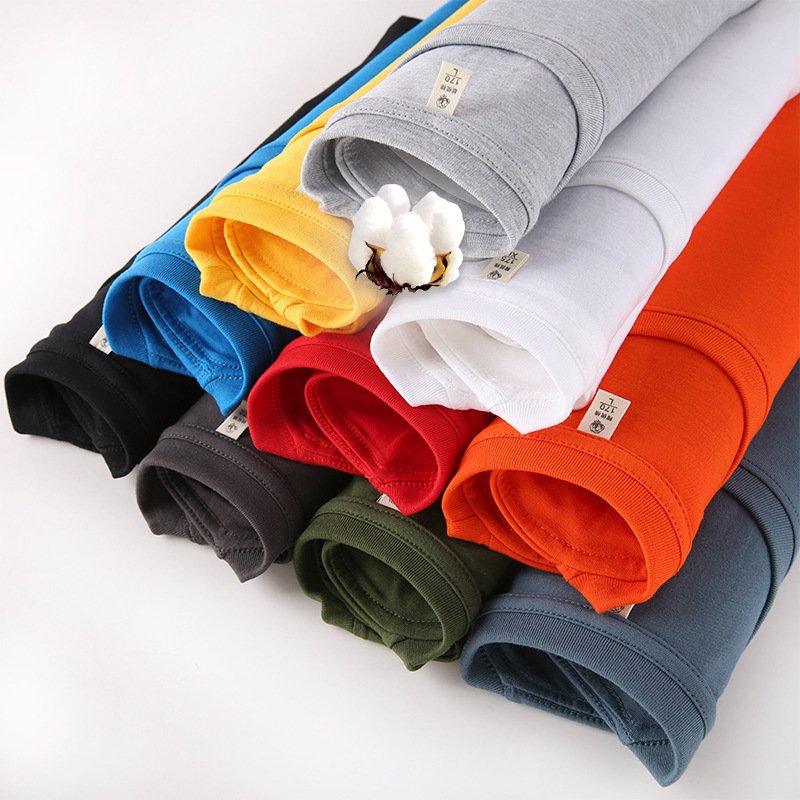 custom t shirts your own brand heavy cotton t shirt unisex regular fit blank printed logo 180 200 gsm 220 240 280 high quality
