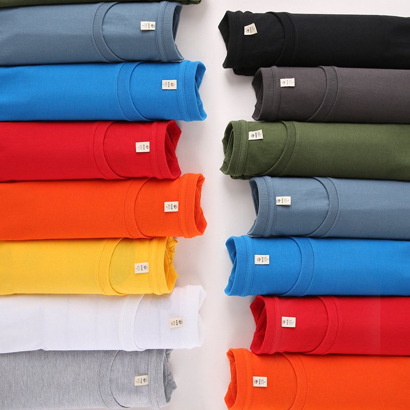 custom t shirts your own brand heavy cotton t shirt unisex regular fit blank printed logo 180 200 gsm 220 240 280 high quality