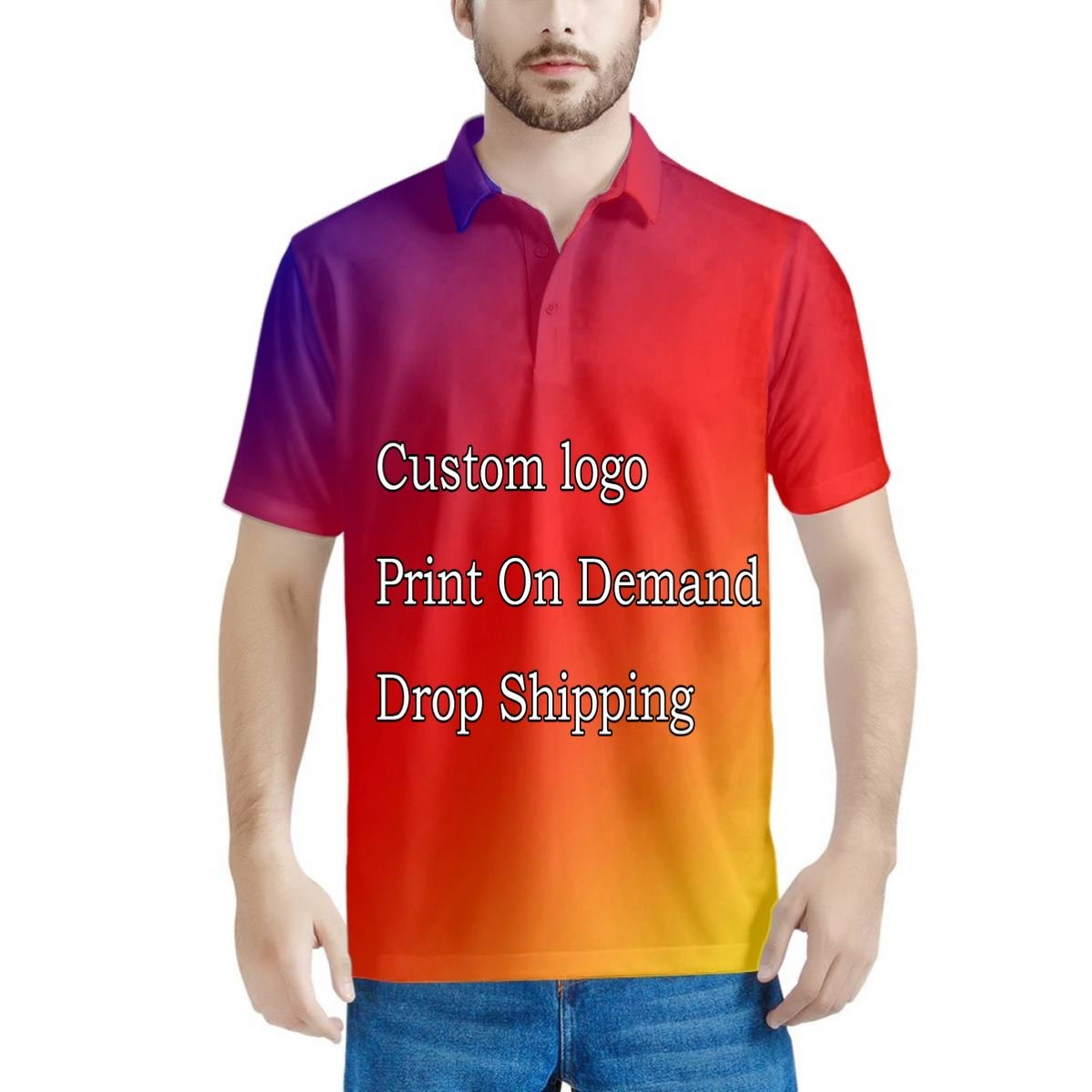 Factory Wholesale Polynesia Tattoo POLO Shirt Summer Fashion Breathable Men Short Sleeve Print On Demand Lightweight Button Top