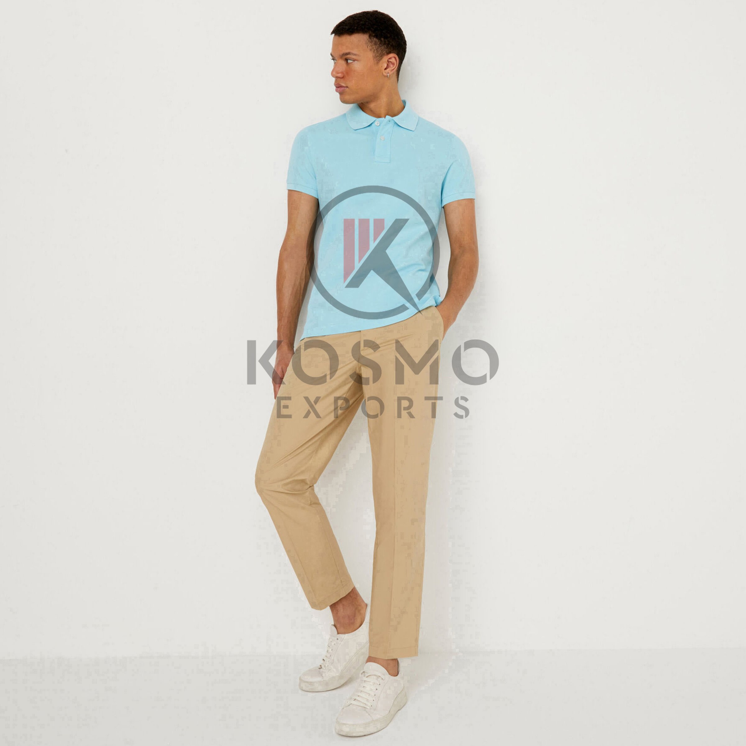 Men's Clothes Polo T-Shirt Customized Printing Polo Shirts EU Size Short Sleeve Unisex Quick Dry Blue Men polo shirt