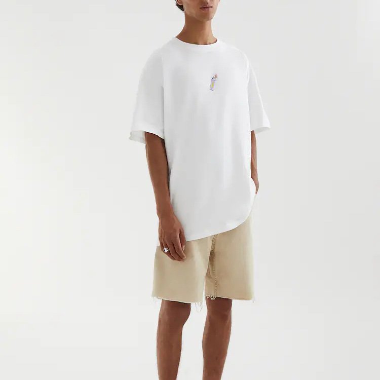China Supplier Plain Color Oversize Fit Embroidery Men's T-shirts