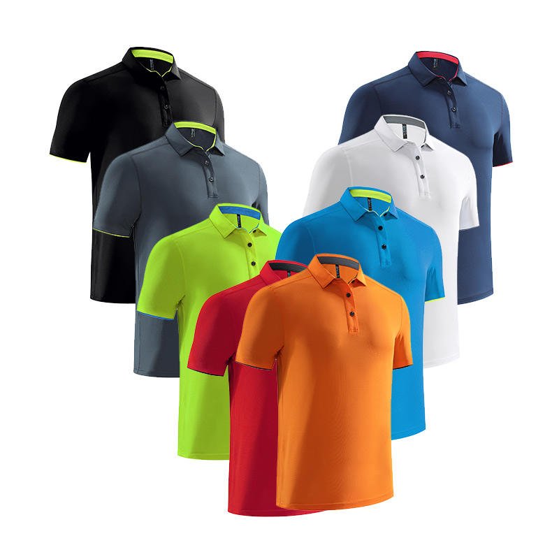 Hot selling 2024 new design your own brand Polo T-Shirt Men's Polyester Sports Mens Golf Polo Shirts