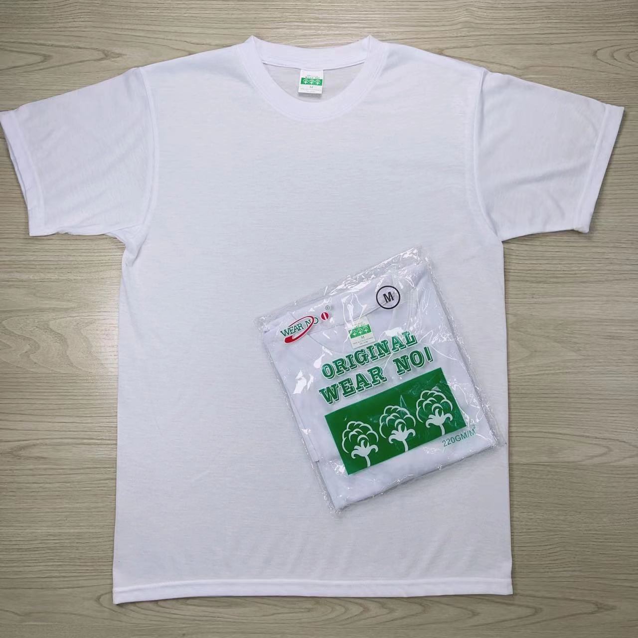 Round Neck Top Sleeve Men's T Shirts With Polyester Casual Quick Dry White plain blank color T-shirt For Work Sport Gym Wearing