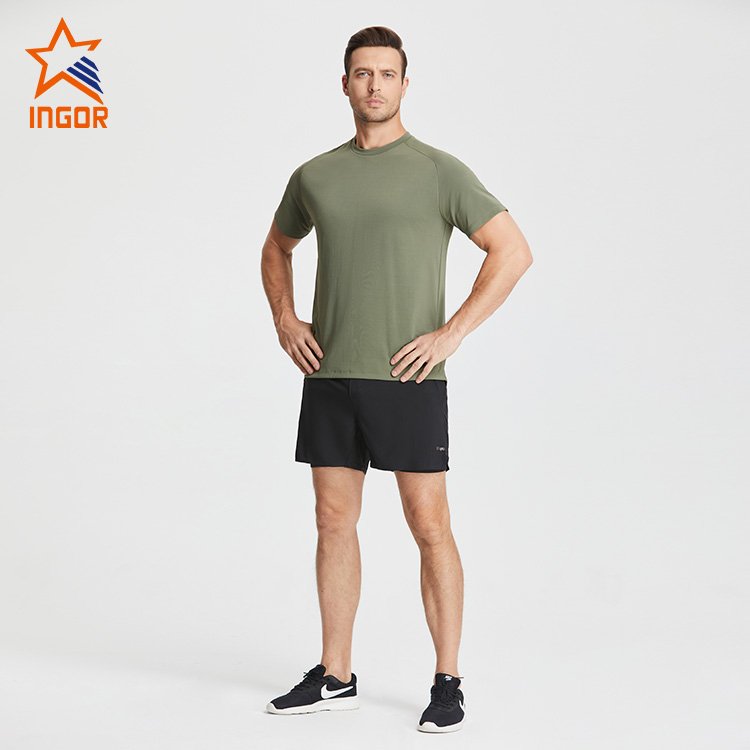 Ingor Lightweight Male Muscle Active Fitness Wear Sports Running Shirts Mens Fitness Gym T Shirt