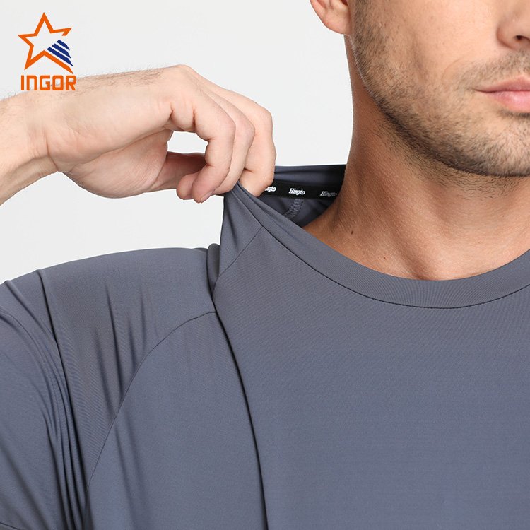 Ingor Lightweight Male Muscle Active Fitness Wear Sports Running Shirts Mens Fitness Gym T Shirt