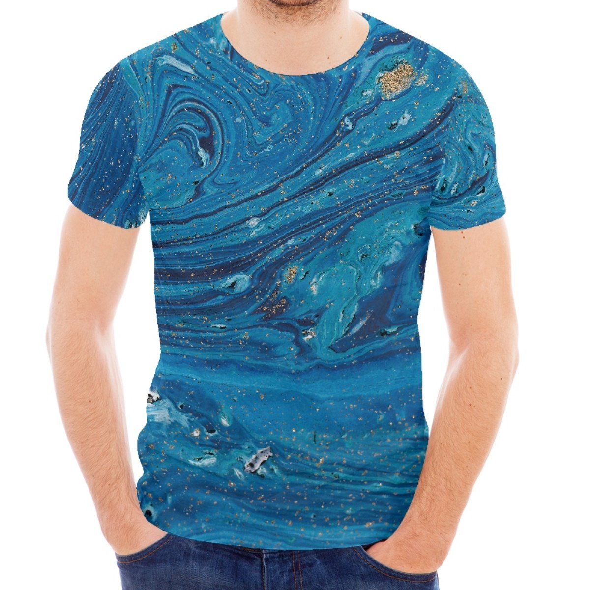 Texture Material Pattern Plain T Shirts For Men Sublimation Printed Slim Fit T-shirts For Men Best Quality Brand Clothing