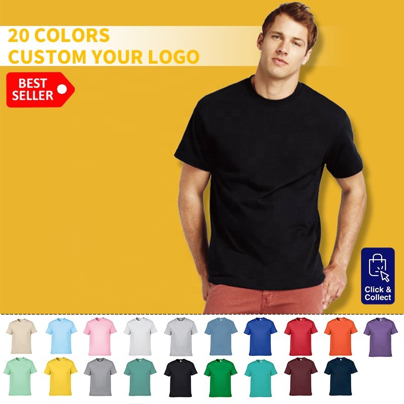 wholesale 210gsm 100% Cotton Custom Logo Printing Streetwear T Shirt High Quality Blank Oversized Men's T-Shirts