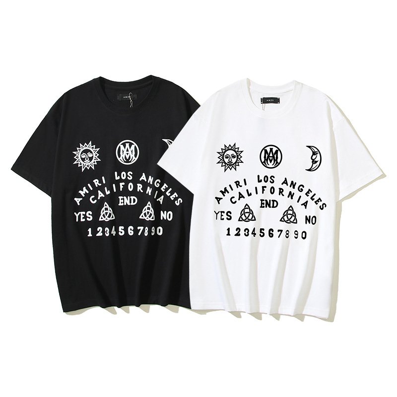 High quality Designer luxury Famous brand t shirt washed custom 100% 260g cotton t shirts men