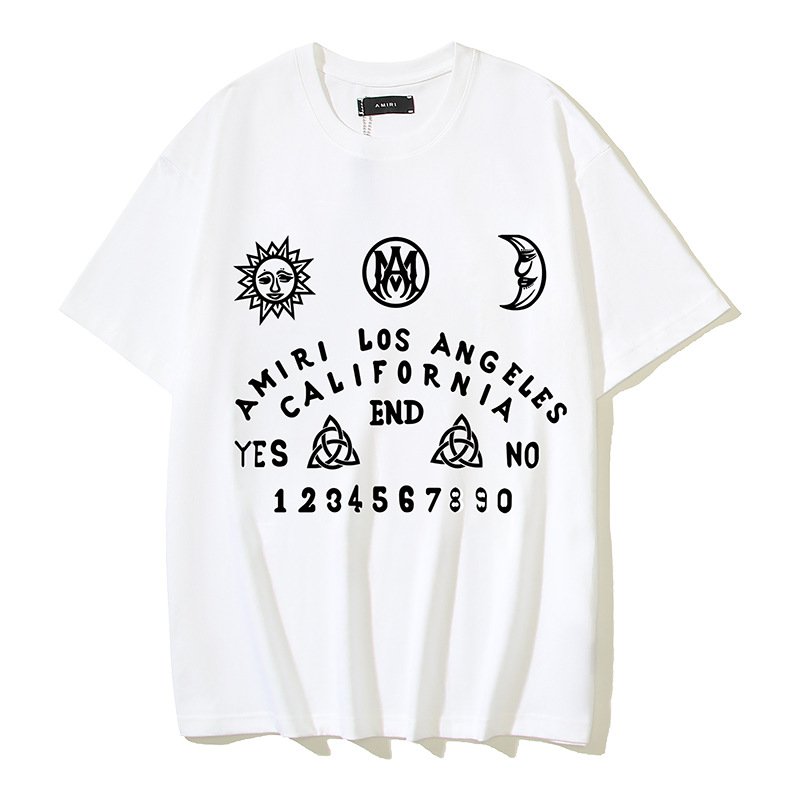 High quality Designer luxury Famous brand t shirt washed custom 100% 260g cotton t shirts men