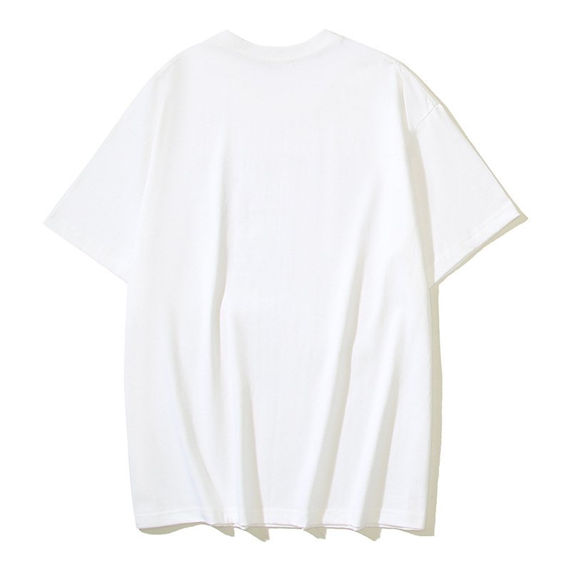 High quality Designer luxury Famous brand t shirt washed custom 100% 260g cotton t shirts men