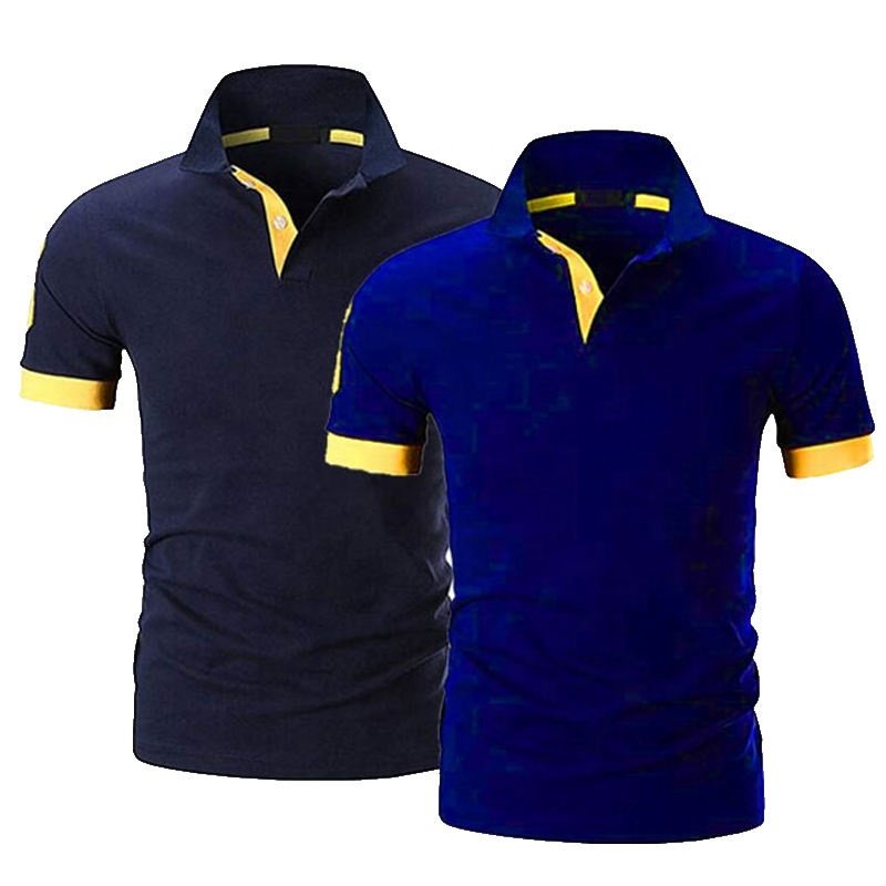 Top Quality Men Polo T-shirts Casual Short Sleeve Men's T Shirt 100% Cotton New Design Men Polo T-Shirts