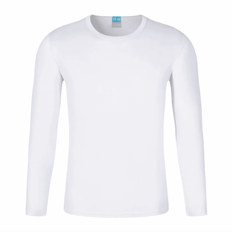 Wholesale cheap quick dry 100%polyester crew neck long sleeve t shirts men's O-neck t shirts custom logo