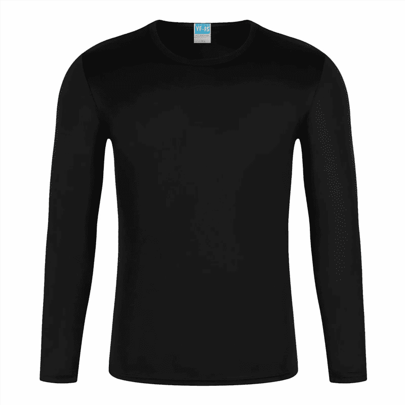 Wholesale cheap quick dry 100%polyester crew neck long sleeve t shirts men's O-neck t shirts custom logo