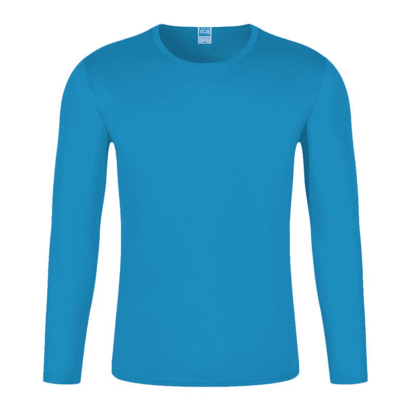 Wholesale cheap quick dry 100%polyester crew neck long sleeve t shirts men's O-neck t shirts custom logo