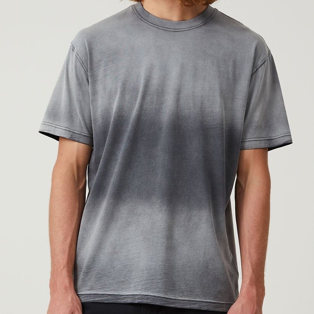 Summer 2024 Sun Faded Wash men's streetwear acid wash men t shirt new blank Shotsleeve t shirt men clothing Acid Wash