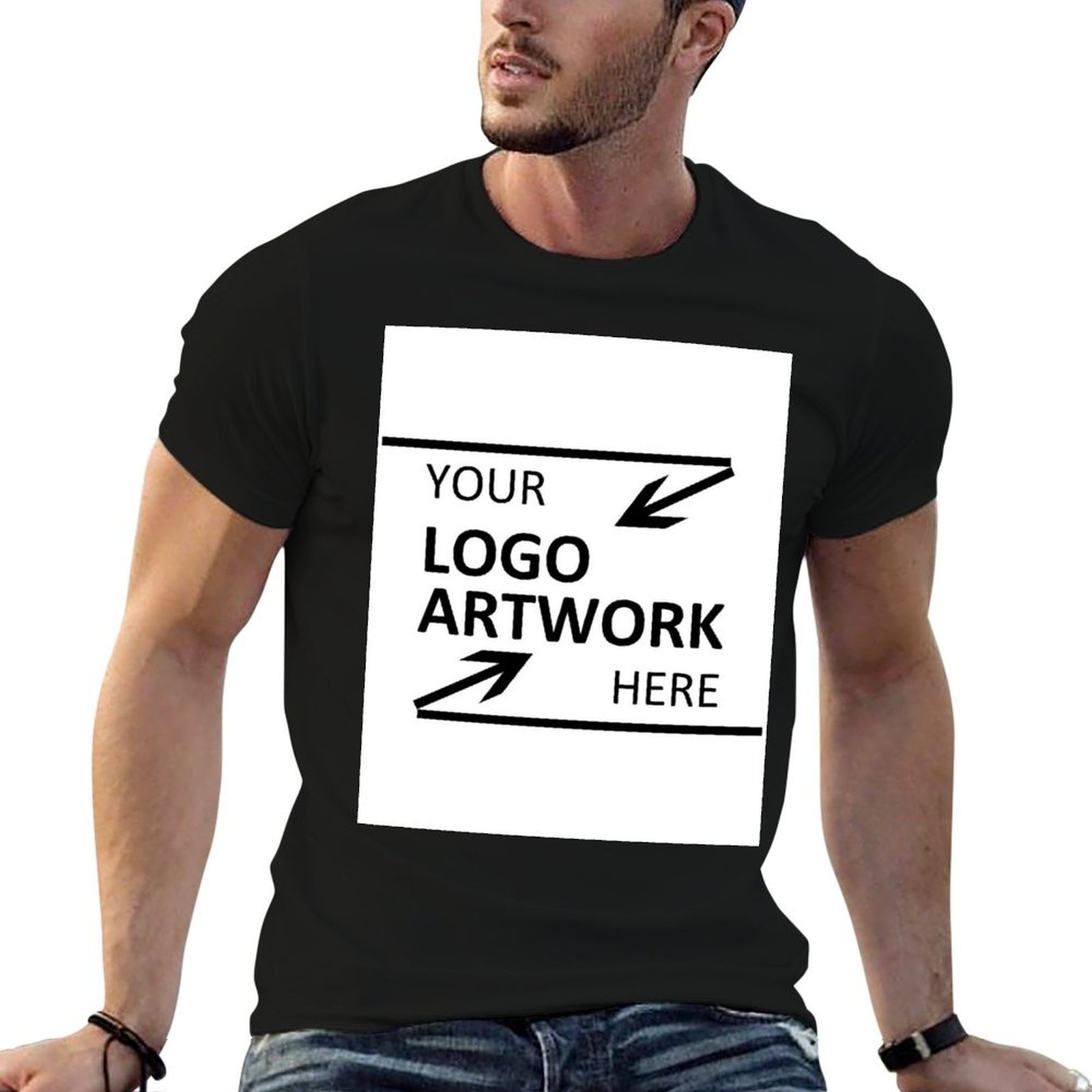 Christmas Theme Custom Men's T-Shirt Printing Service Fashion Patterns Artwork and Logo Available