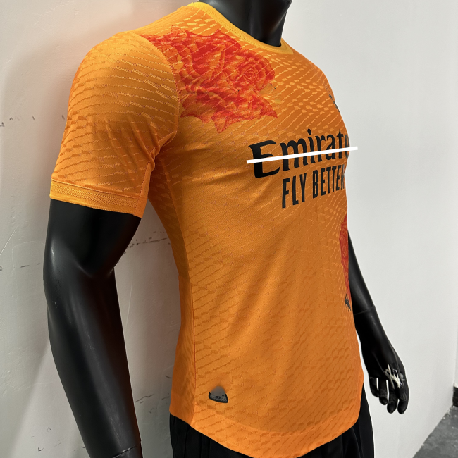 23 24 Away men's shirts Breathable shirts, football shirts for men's club orange men's and children's T-shirts
