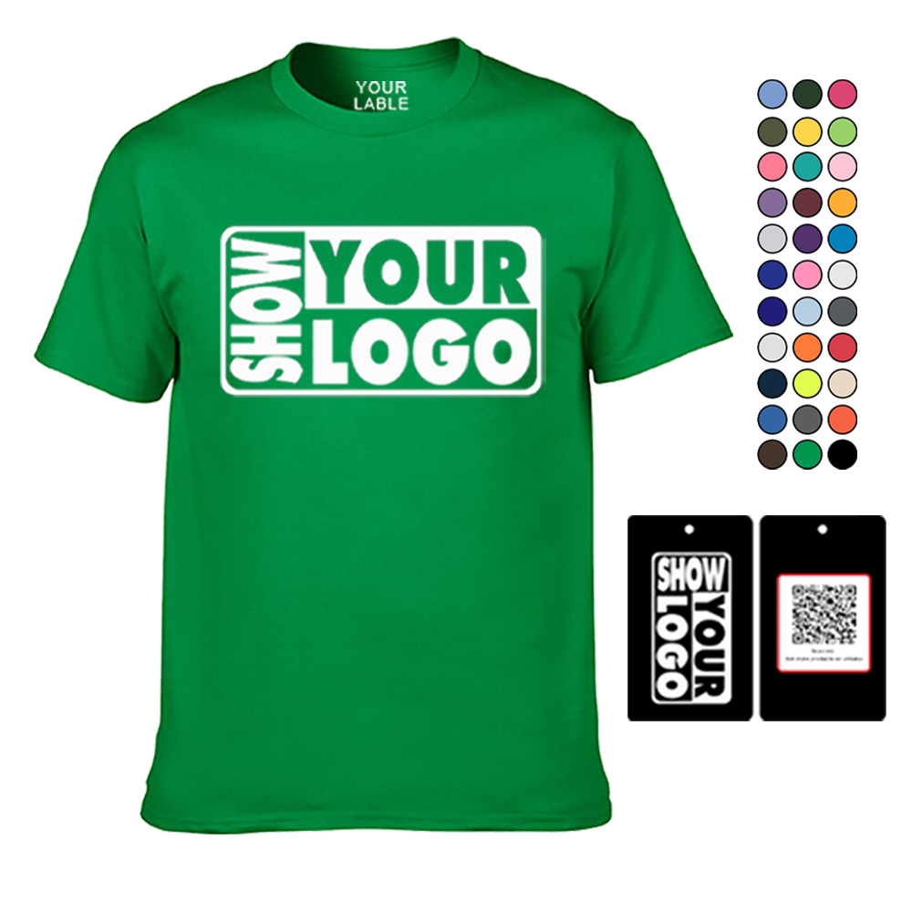 CB04-76000 Free labels print and hang tags high quality screen printing 100% premium cotton custom men's t shirt