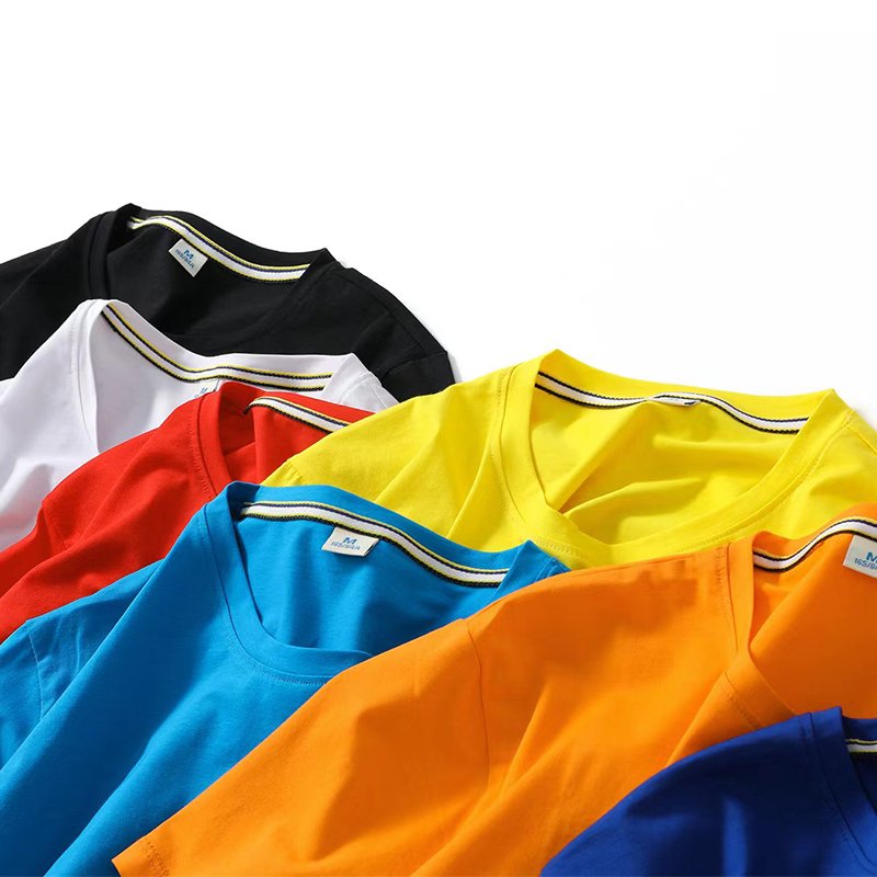 Wholesale OEM High quality 200g 100% cotton men's t-shirt round collar Men Summer T-Shirt