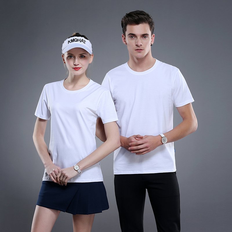 Wholesale OEM High quality 200g 100% cotton men's t-shirt round collar Men Summer T-Shirt