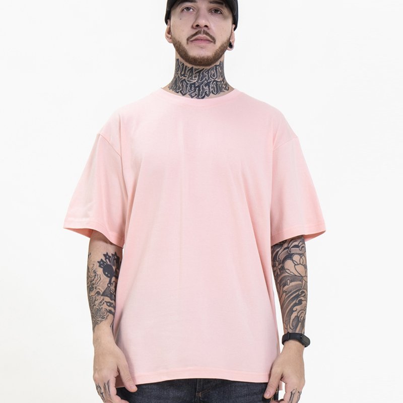 High Quality Heavyweight 100% Cotton Polyester Tshirt Tee Custom 250g Oversized Blank Men's T Shirt Thick Graphic