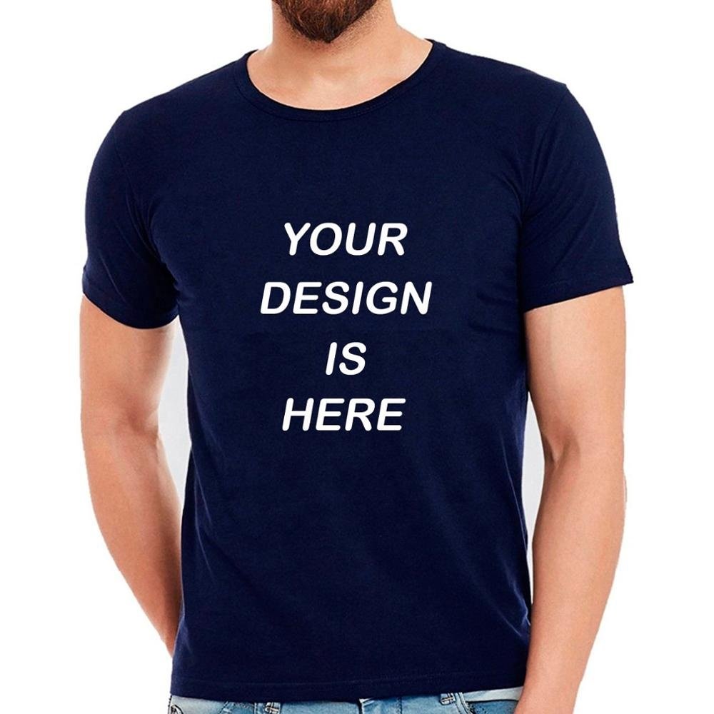 Customized Men's Crew NeckShort Sleeve Tshirt 100% Cotton with Silk Screen Printing Custom Logo Tshirt OEM Manufacturer