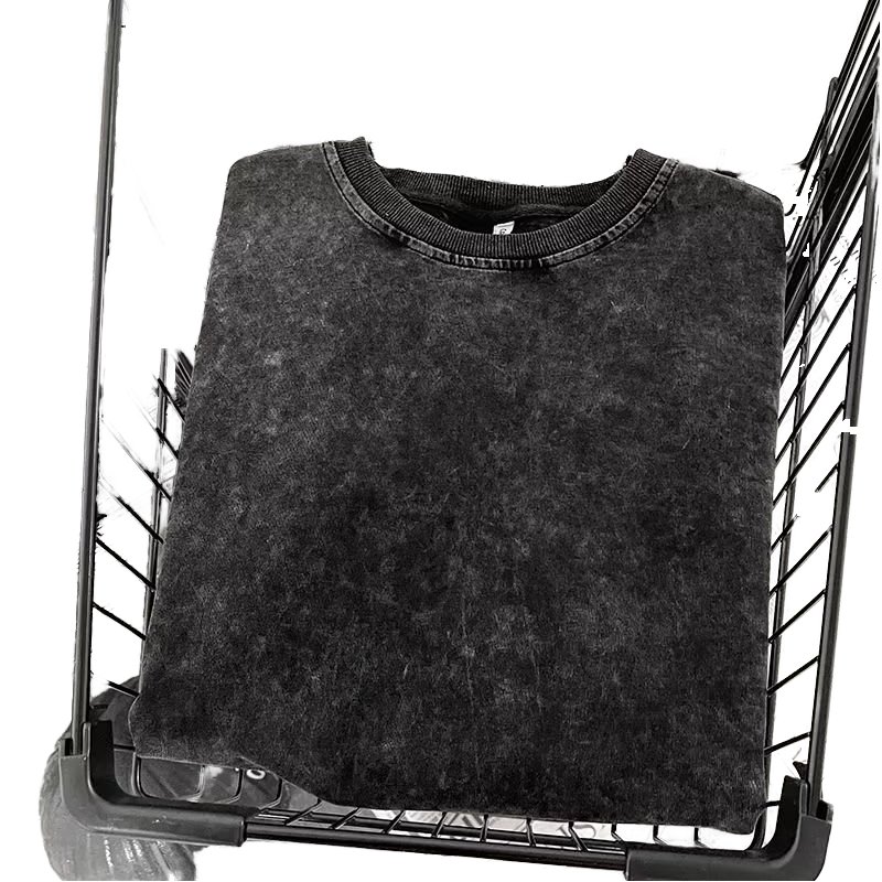 Custom logo puffs dtg print pdistressed tshirt acid wash streetwear tee shirt 100% cotton high gsm short sleeve summer clothing