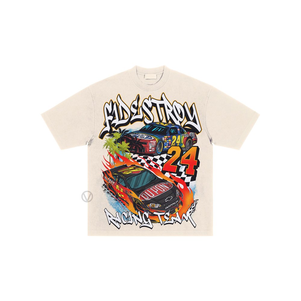 300g Heavy T-shirt Clothes High Street Ins Short Sleeves West Coast Original Loose Men Summer Custom Brand T Shirts for Men